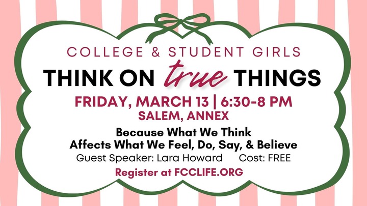 Think On True Things with Lara Howard, College & Student Girls logo