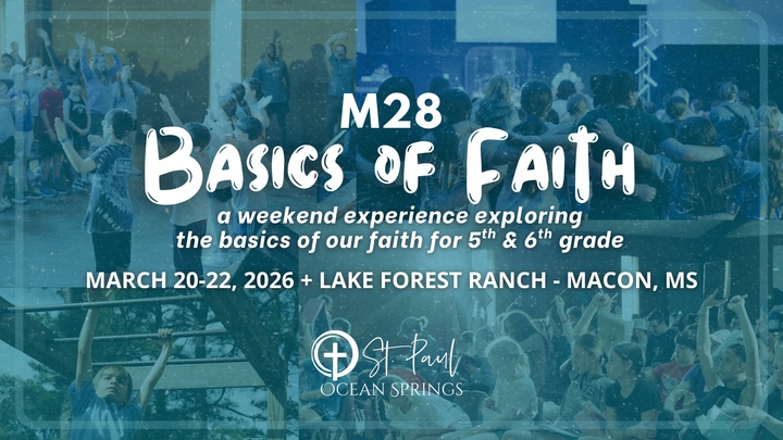 Tween's Retreat - M28 Basics of Faith Retreat logo