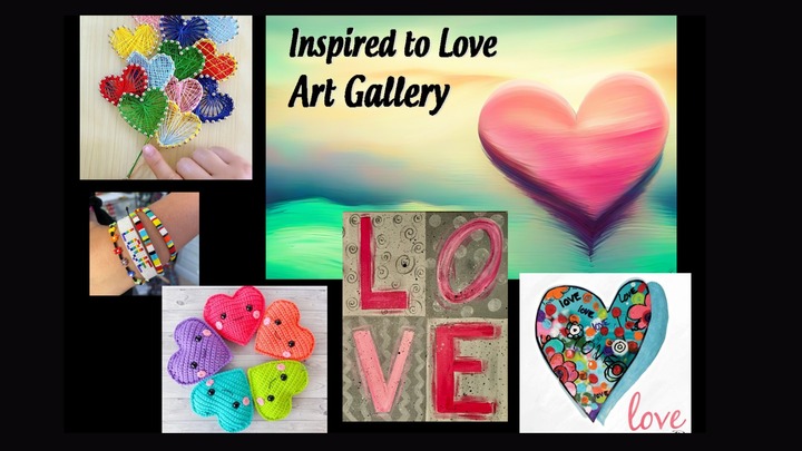 Inspired to Love Art Gallery - sign up to participate logo
