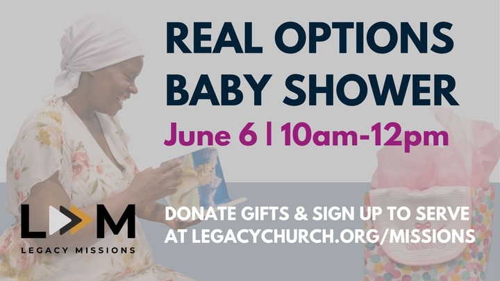 Real Options Baby Shower logo