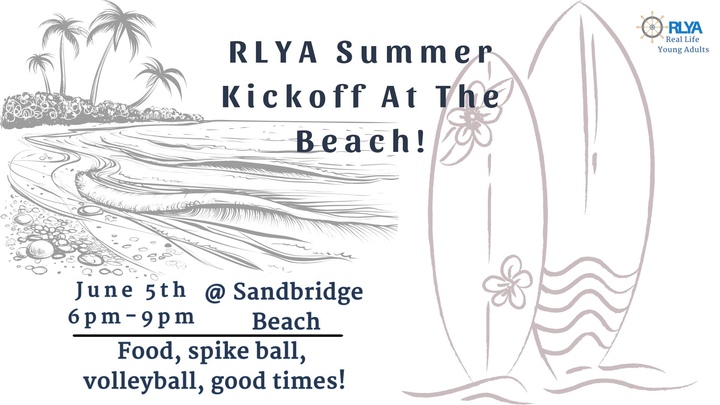 RLYA Summer Kickoff At The Beach! (Young Adults) logo