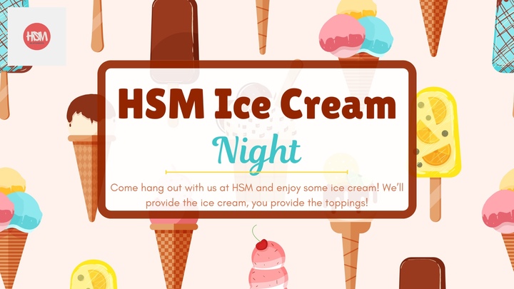 HSM Ice Cream Night logo