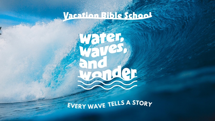 Water, Waves, and Wonders: VBS Art Camp 2026 logo