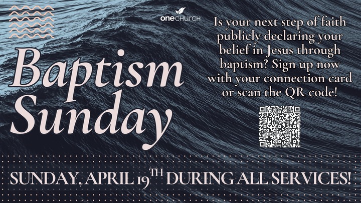 Akron Baptism Sunday logo