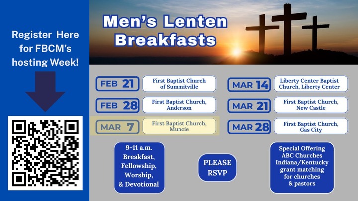 Men's Lenten Breakfast @ FBCM logo