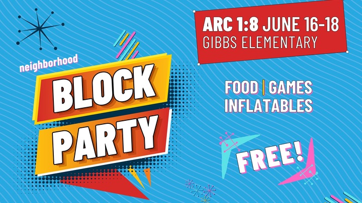 ARC 1:8 Block Party logo