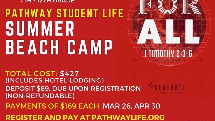 Pathway Student Life Summer Beach Camp logo