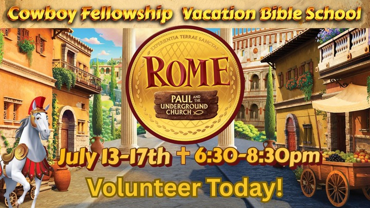 VBS Volunteers Sign Up logo