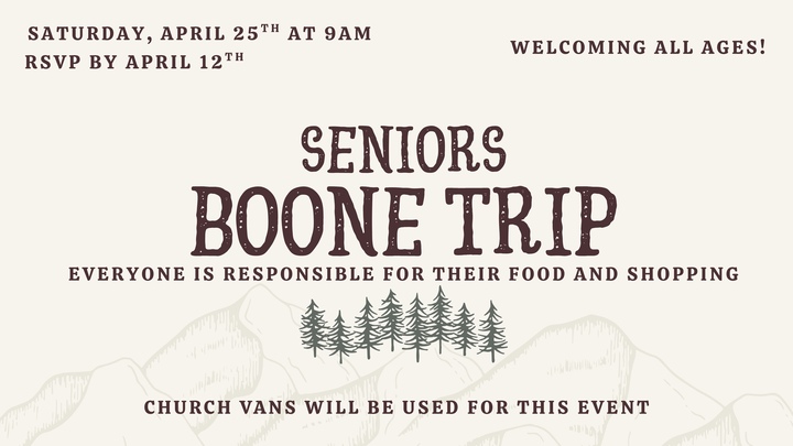 Lexington - Seniors Boone Trip  logo
