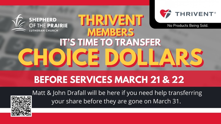 Thrivent Members: Representative at SOTP to Transfer Choice Dollars to SOTP logo
