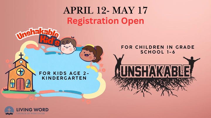 Unshakeable Sundays For Age 2 - Grade 6 (6 consecutive Sundays) logo