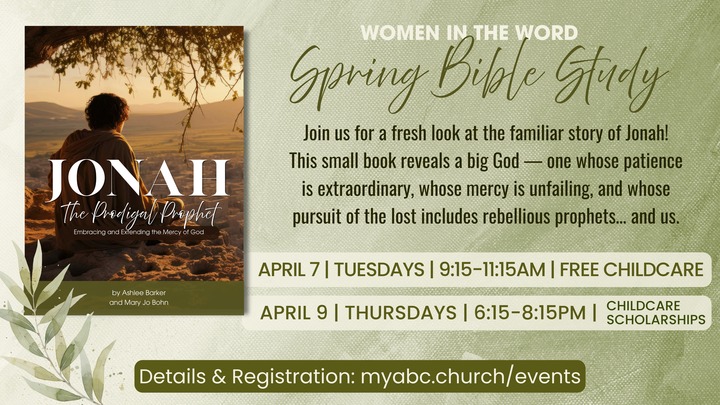 Women in the Word Spring 2026 - Jonah logo