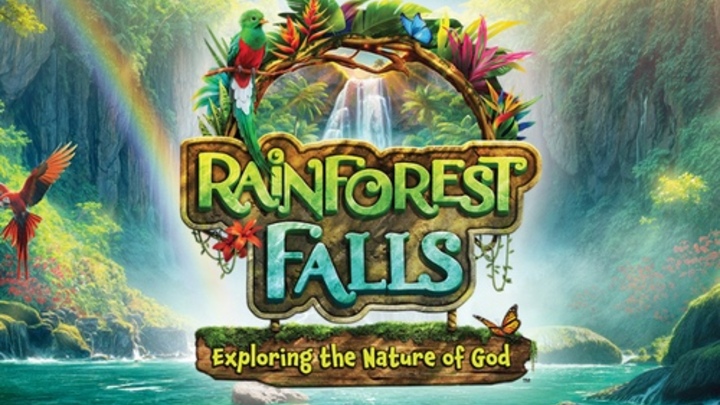 Rainforest Falls Vacation Bible School logo