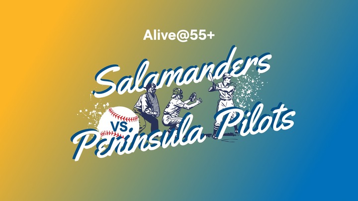 Alive@55+ Salamanders A- Baseball Game  logo