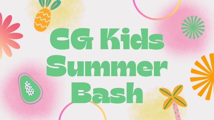 CG Kids Summer Bash logo