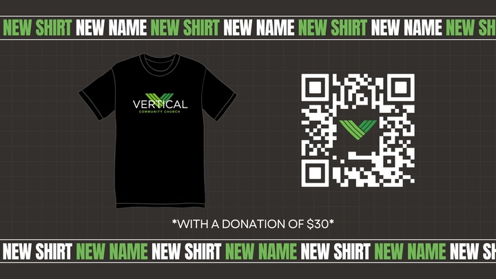 Vertical T-Shirt Donation logo