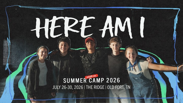 HERE AM I // YOUTH CO CAMP 2026 logo