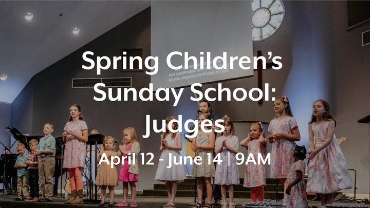 Spring Sunday School: Children's Sunday School - Judges logo
