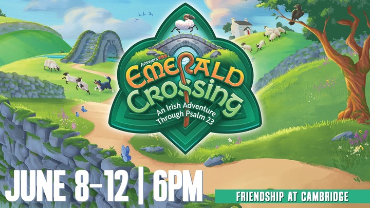 Emerald Crossing VBS at Cambridge logo