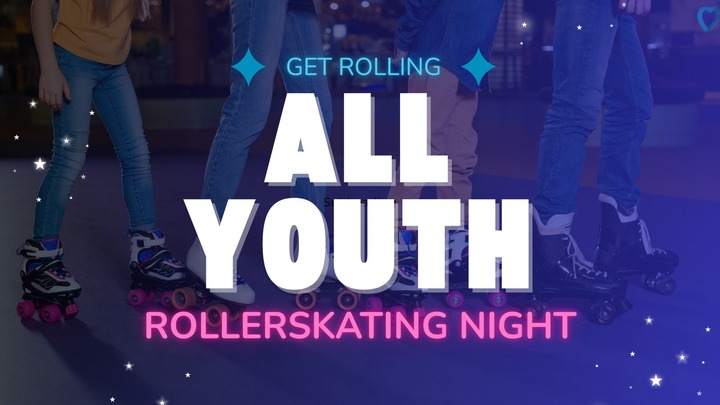 All Youth Rollerskating Night logo
