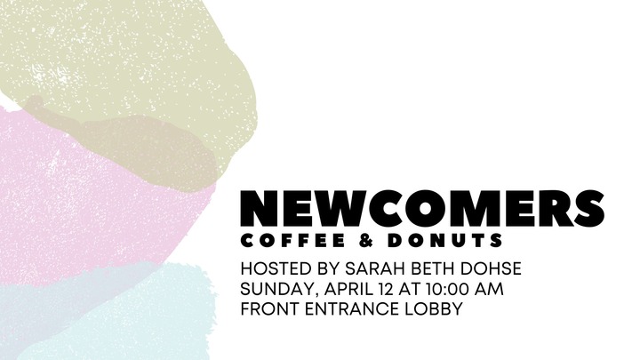 Newcomers Info Coffee and Donuts logo