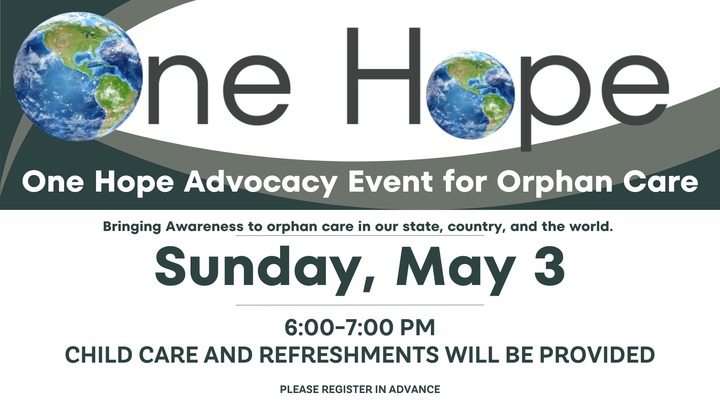 One Hope Advocacy Event for Orphan Care logo