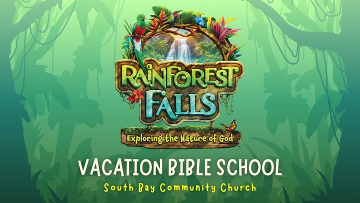 RAINFOREST FALLS VBS 2026 Registration logo
