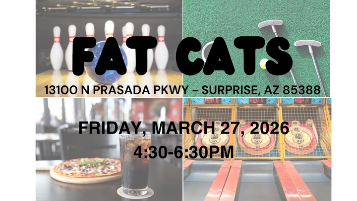 Student Ministry Fat Cats Event logo