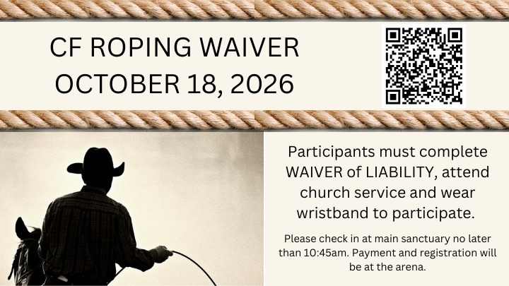CF Roping October 18, 2026 logo