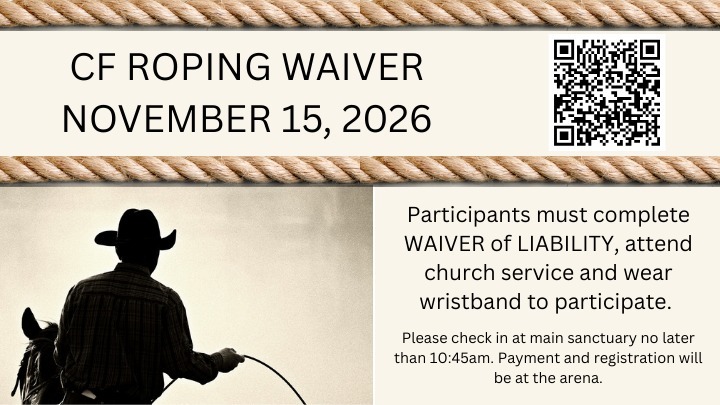 CF Roping November 15, 2026 logo