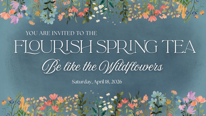 Be Like the Wildflowers - Flourish Spring Tea logo