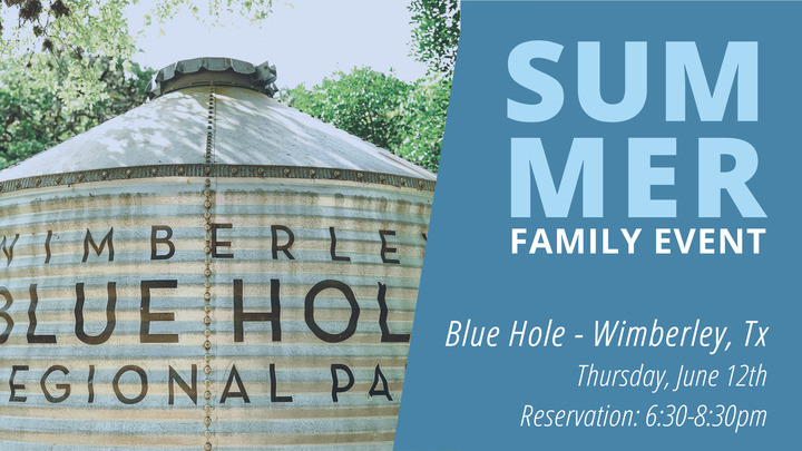 Summer Family Event - Blue Hole Swimming logo