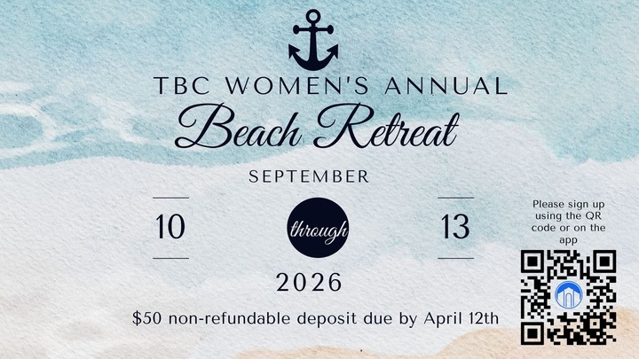 TBC Women: Beach Retreat logo