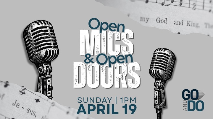 Open Mics & Open Doors logo