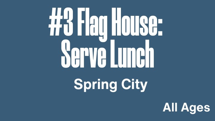 April 2026 BDOS #3  - Flag House: Serve Lunch logo