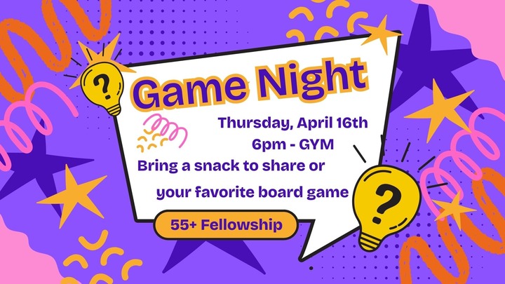 55+ Fellowship Event logo