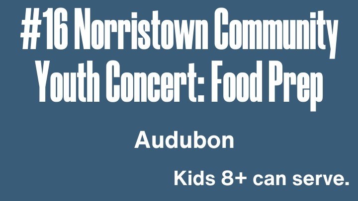 April 2026 BDOS #16 - Norristown Community Youth Concert: Food Prep logo