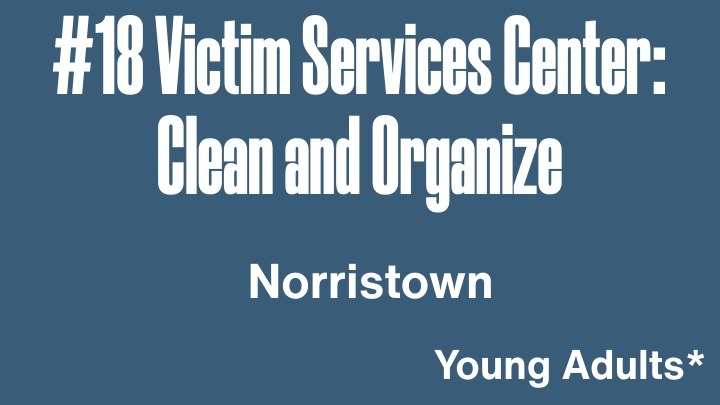 April 2026 BDOS #18 - Victim Services Center: Clean and Organize logo