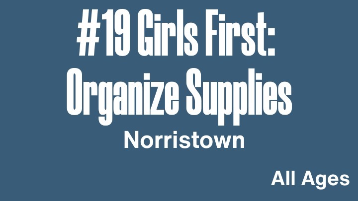 April 2026 BDOS #19  - Girls First: Organize Supplies logo