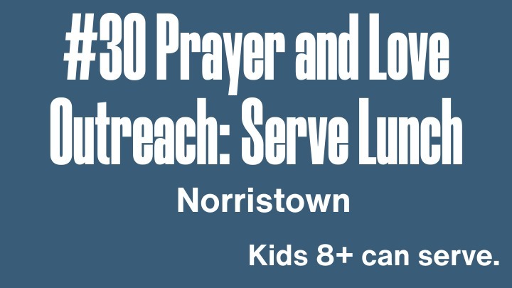 April 2026 BDOS #30  - Prayer and Love Outreach: Serve Lunch logo