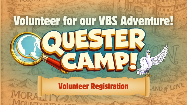 Volunteer VBS Quester Camp logo
