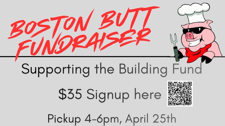 Men's Ministry - Boston Butt Fundraiser logo