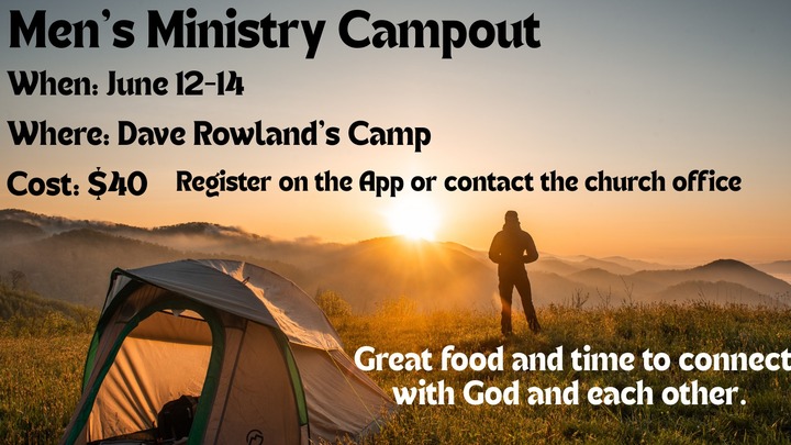 Men's Ministry Campout logo