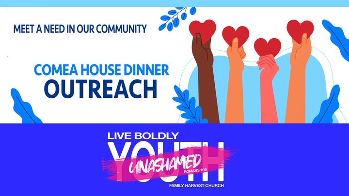 Comea House Dinner Outreach - Unashamed Youth logo