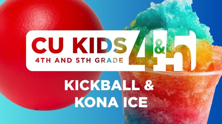 4th and 5th Grade Kickball and Kona Ice logo