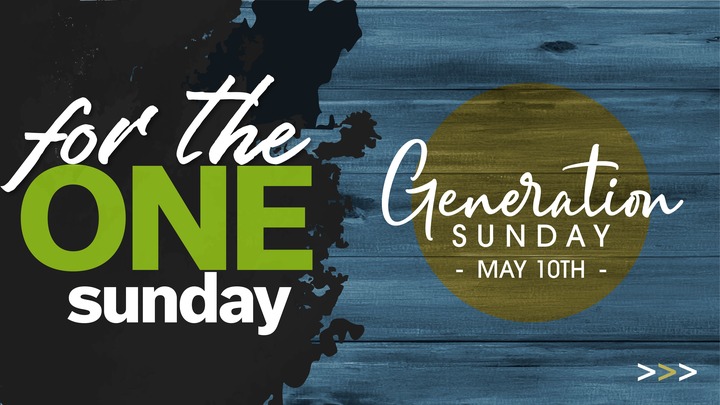 For the One & Generation Sunday logo