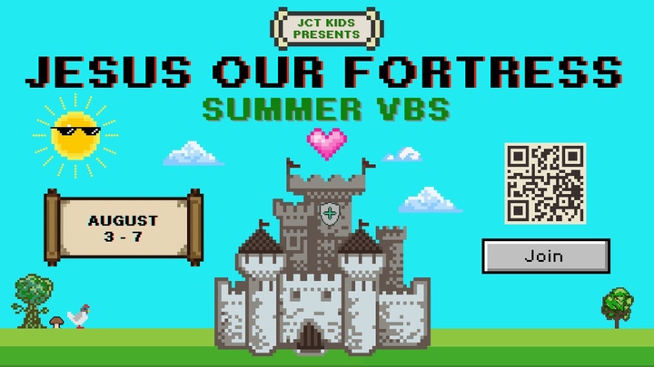 Jesus Our Fortress VBS 2026 logo