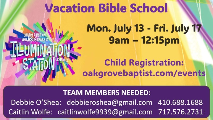 2026 ILLUMINATION STATION Vacation Bible School logo