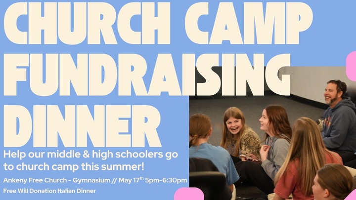 Church Camp Fundraising Dinner logo