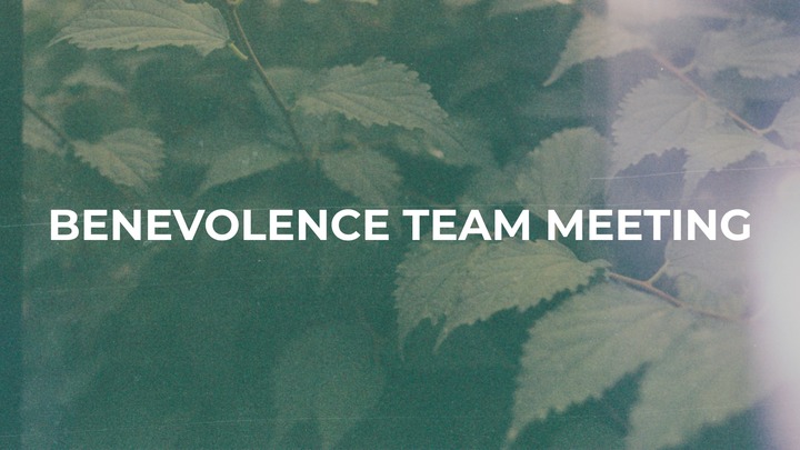 Benevolence Team Meeting logo